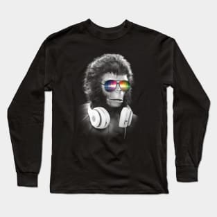 Planet of the apes - Cornelius headphones Long Sleeve T-Shirt